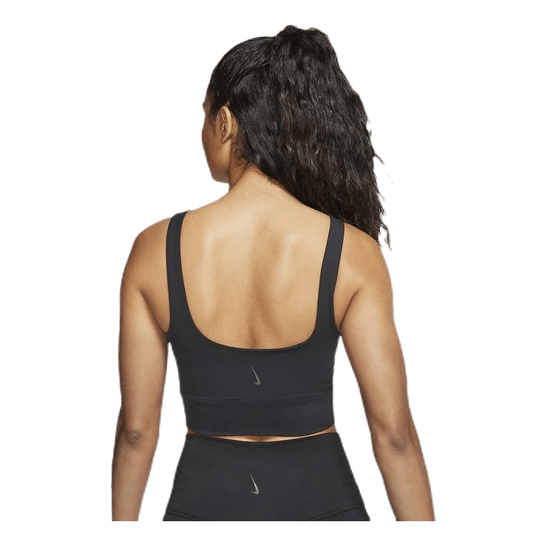 Nike Yoga Luxe Crop Top Black/Grey - Image 2