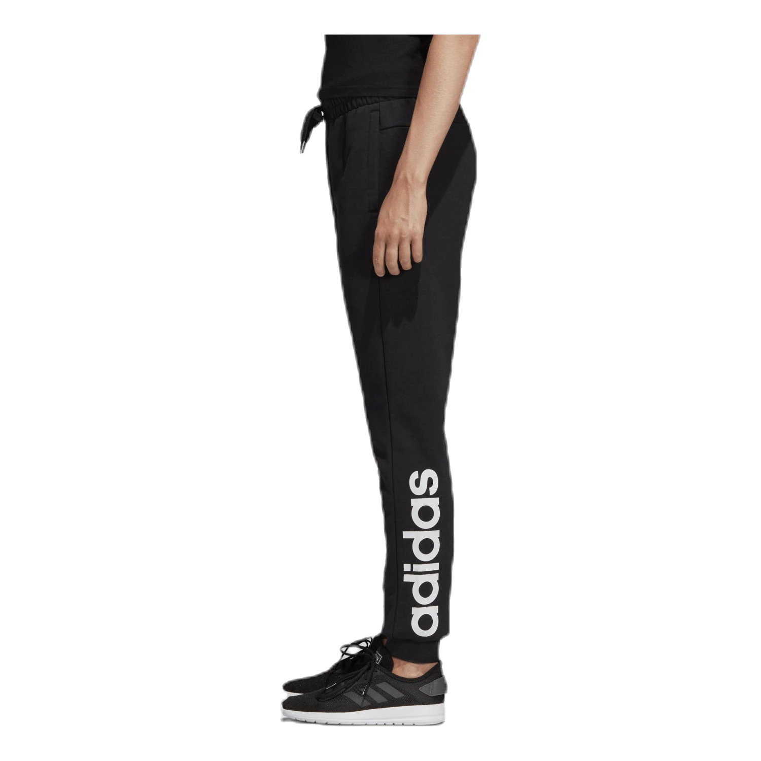 ADIDAS Essentials Linear Pant Black / White - Image 2