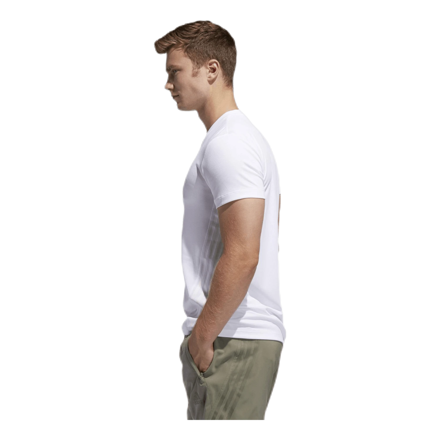 ADIDAS Aeroready 3S Tee White - Image 2