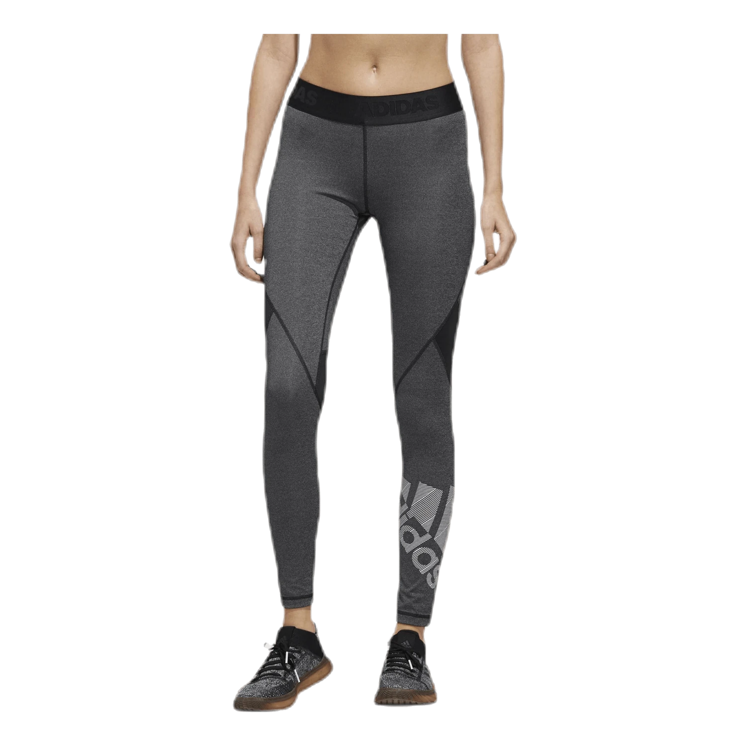 ADIDAS Alphaskin Bos Long Tight White/Black