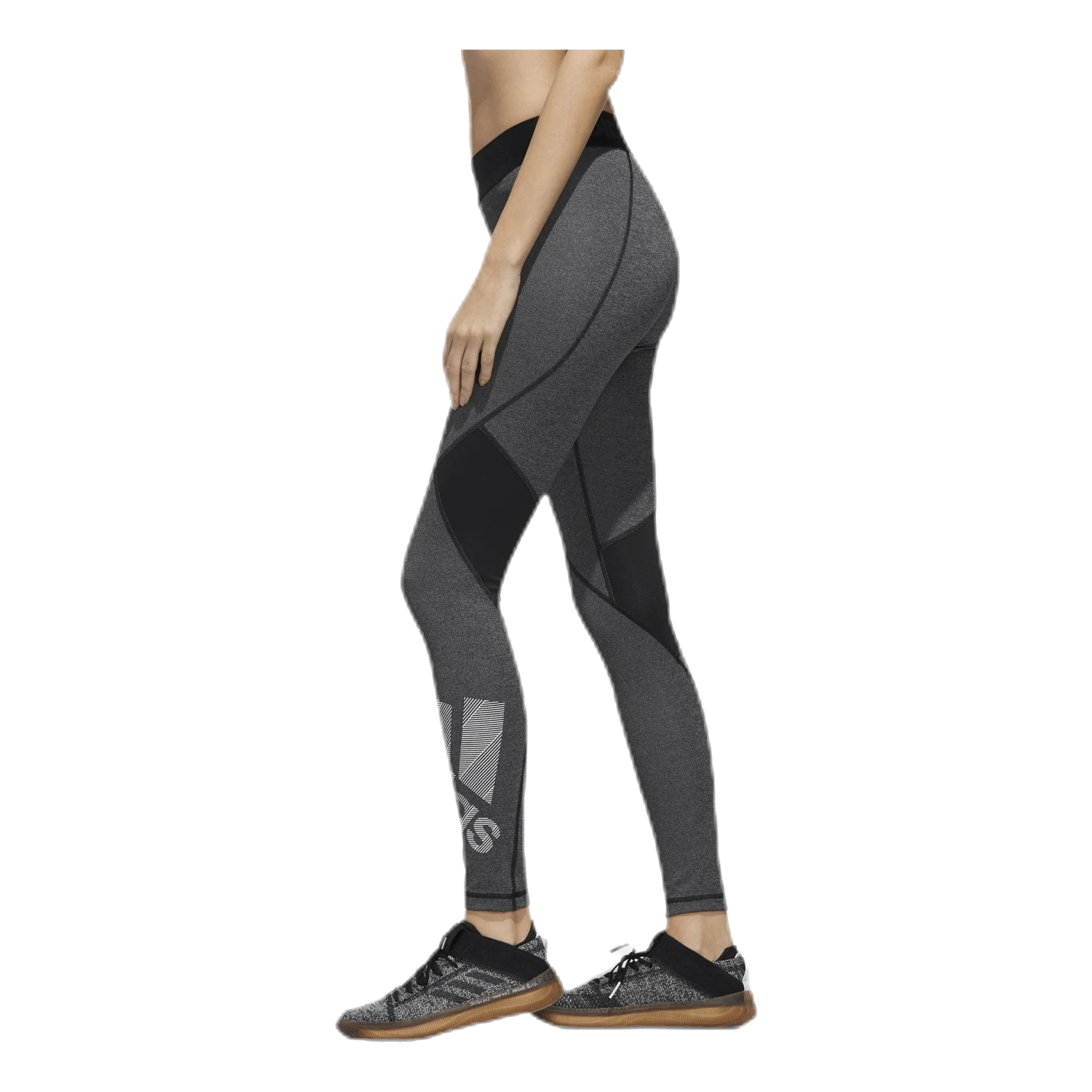 ADIDAS Alphaskin Bos Long Tight White/Black - Image 2