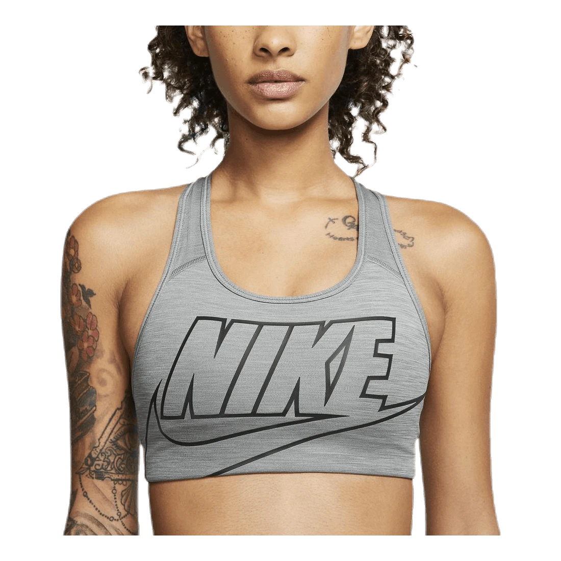 Nike Medium Futura Bra Black/Grey - Image 3