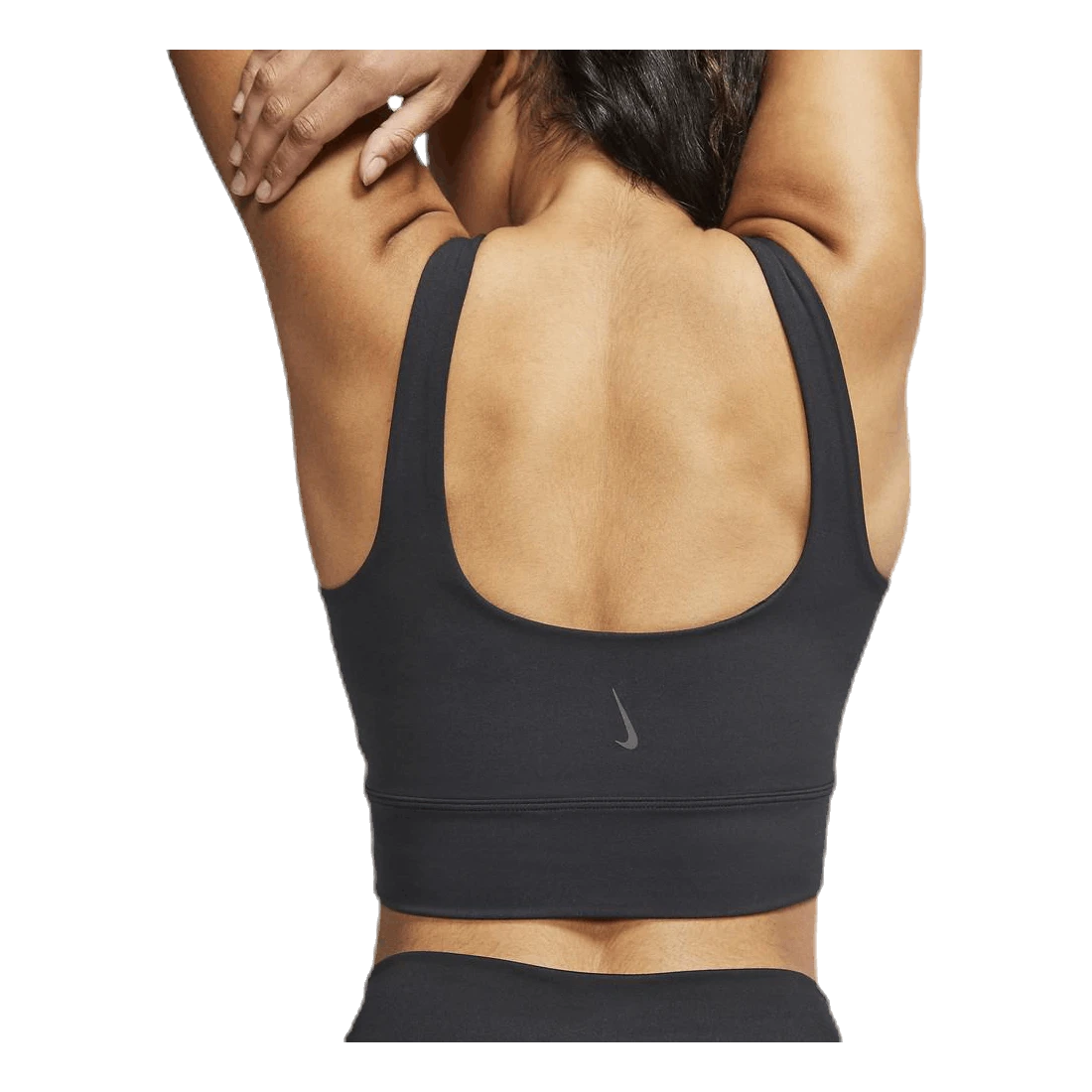 Nike Yoga Luxe Crop Top Black/Grey - Image 3