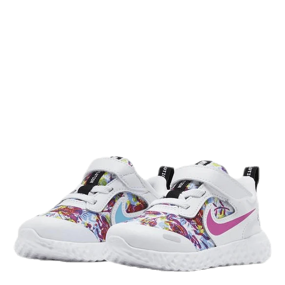 Nike Revolution 5 Fable TD Pink/Blue/White - Image 5