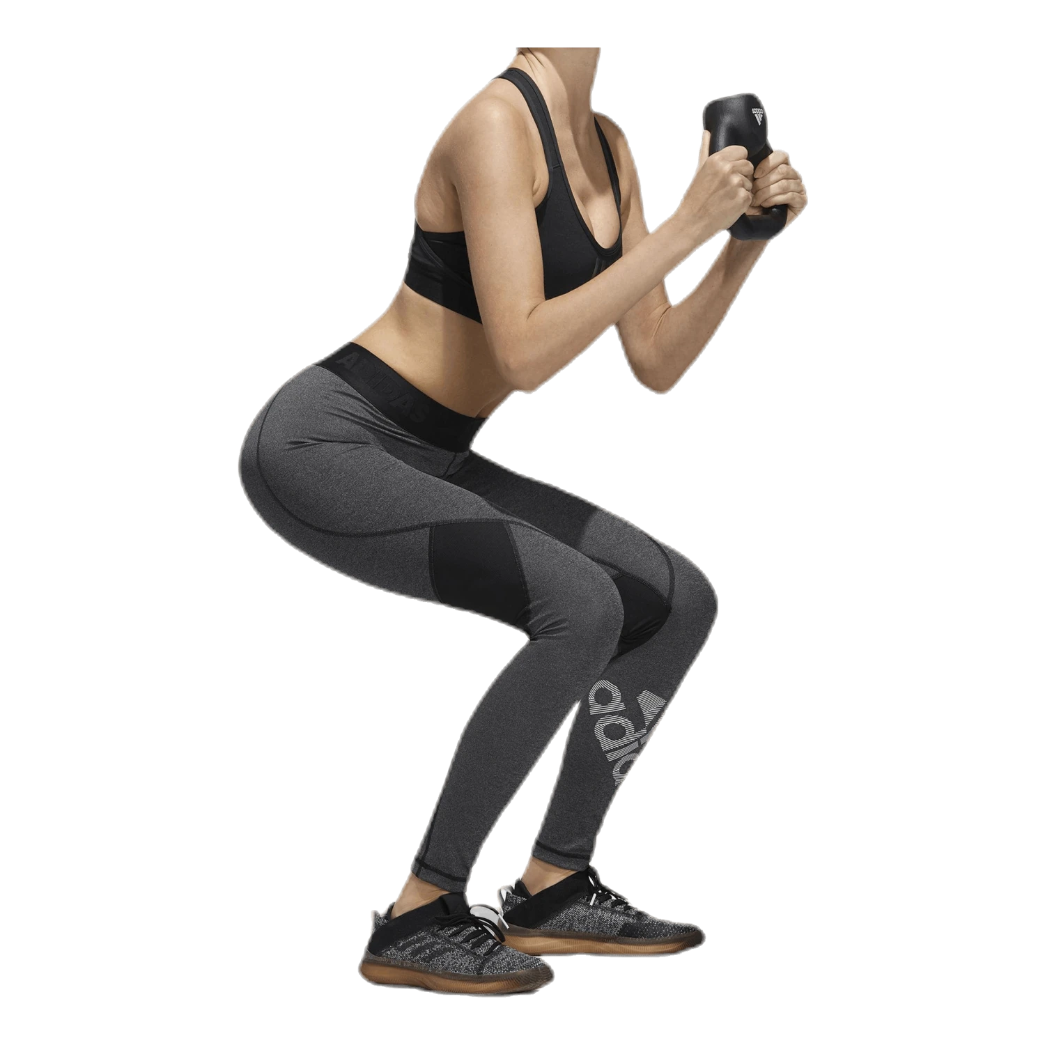 ADIDAS Alphaskin Bos Long Tight White/Black - Image 4