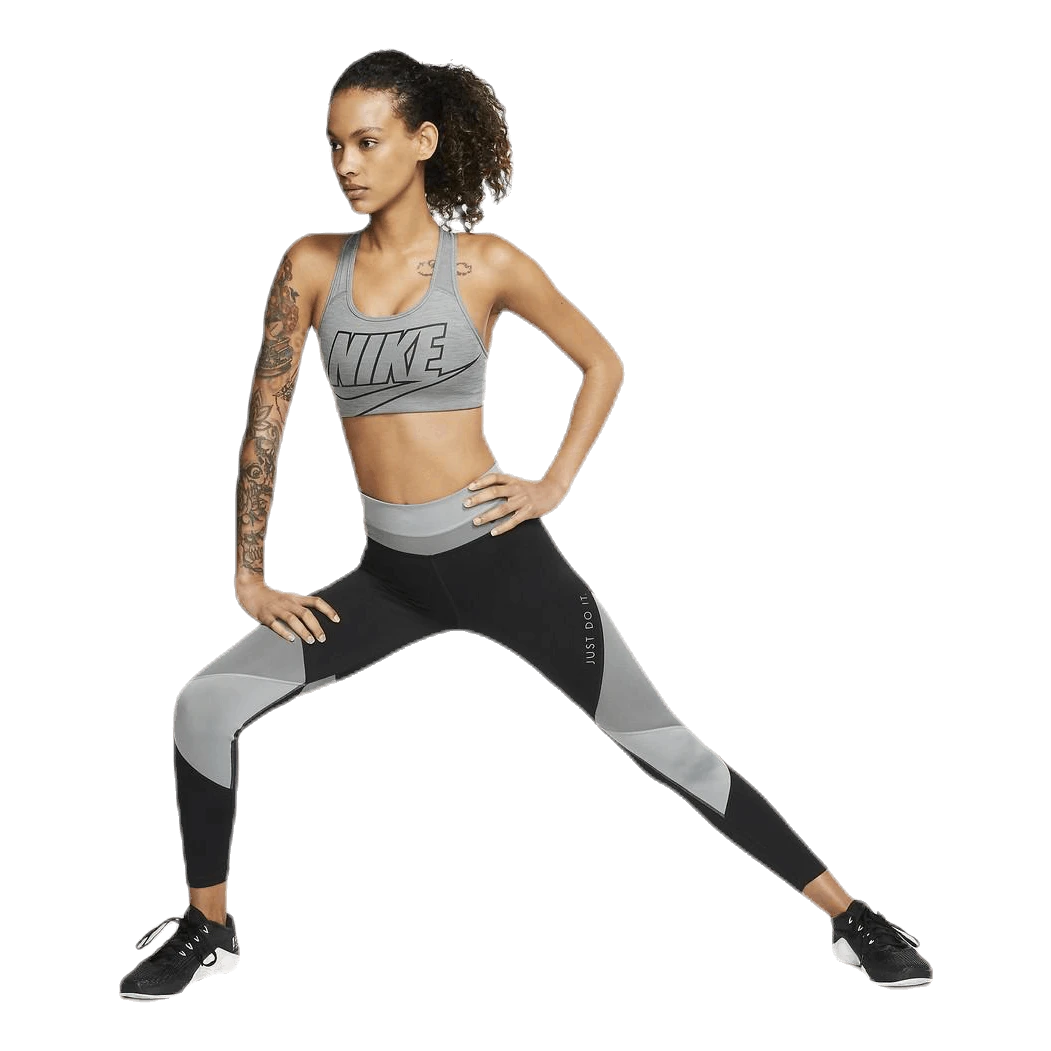 Nike Medium Futura Bra Black/Grey - Image 5