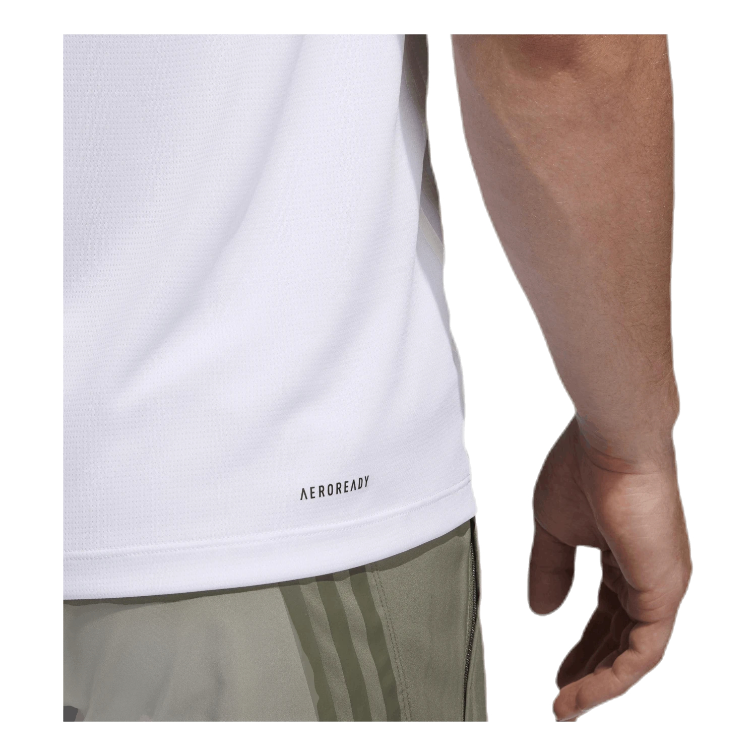 ADIDAS Aeroready 3S Tee White - Image 8