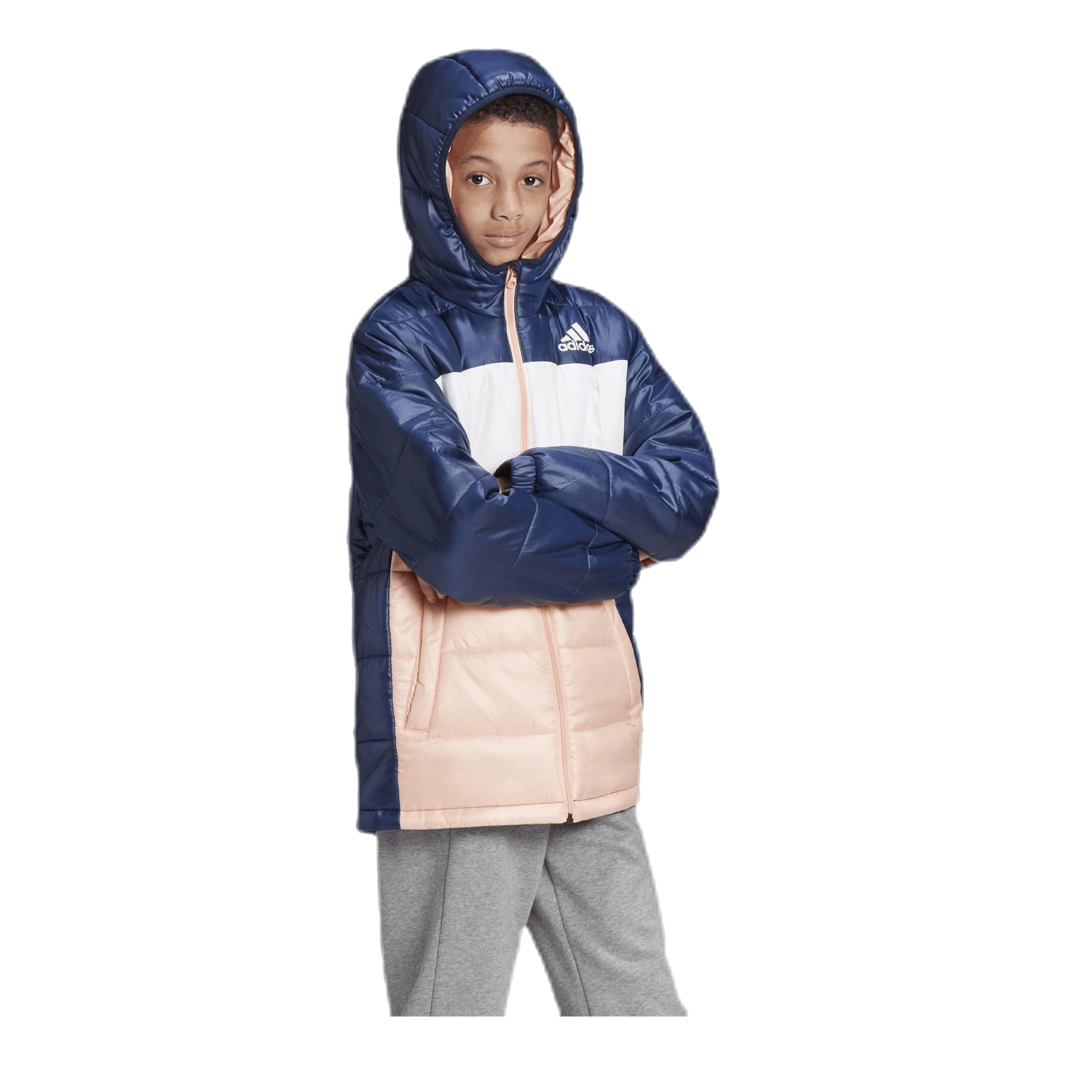 ADIDAS Jr Padded Stadium Pink/Blue/White - Image 9