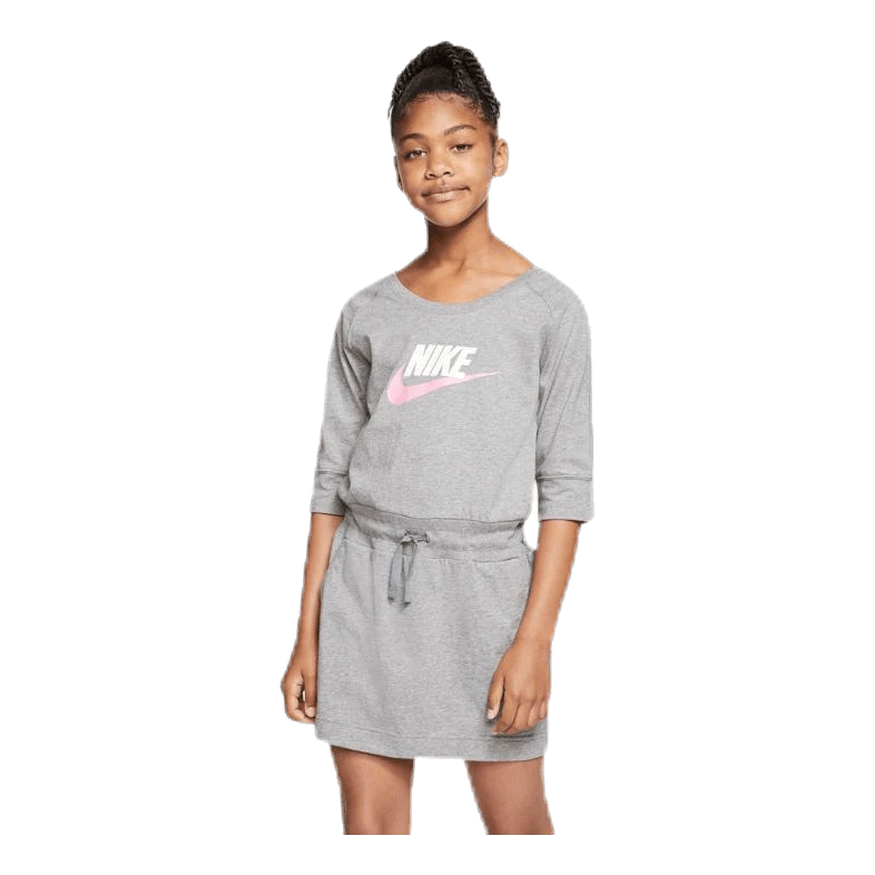 Nike Swoosh Jersey Dress Jr Grey