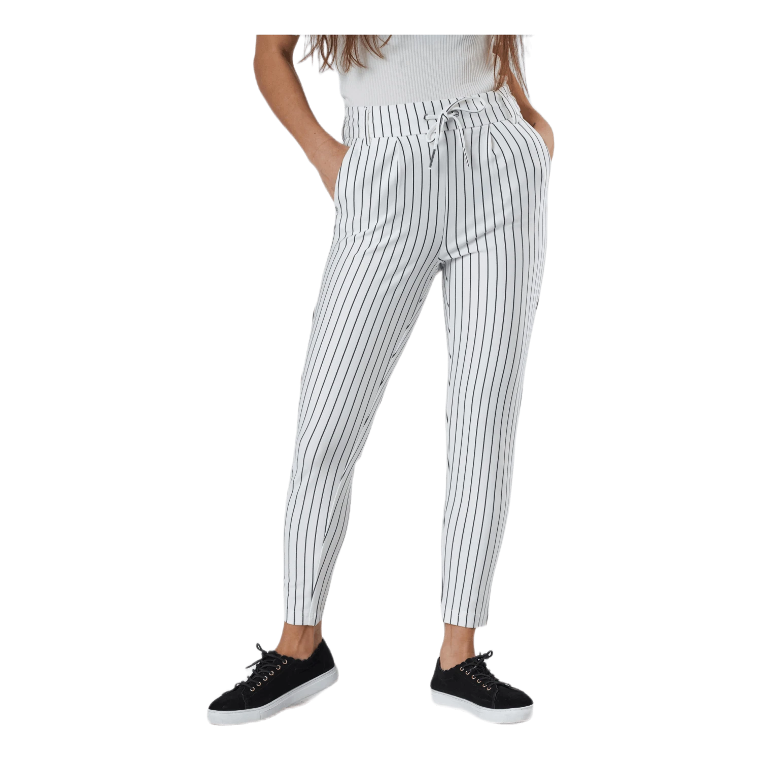 ONLY Poptrash Easy Rush Stripe Pnt White