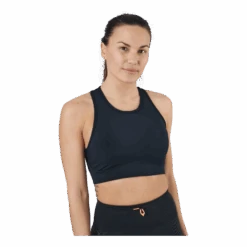 Fixed High Support Bra Black