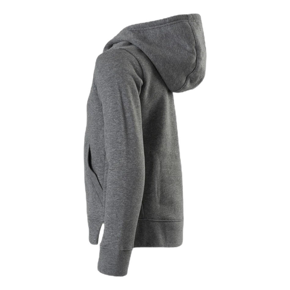 Nike Girls Big Logo Pullover Grey/Yellow - Image 2