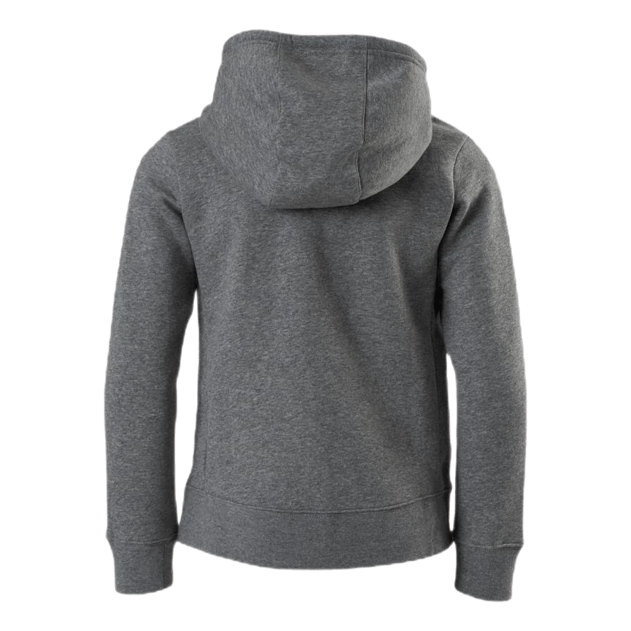 Nike Girls Big Logo Pullover Grey/Yellow - Image 3