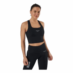 BJØRN BORG Night Rib Crop Tank Black