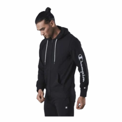Champion Hooded Full Zip Sweatshirt Black