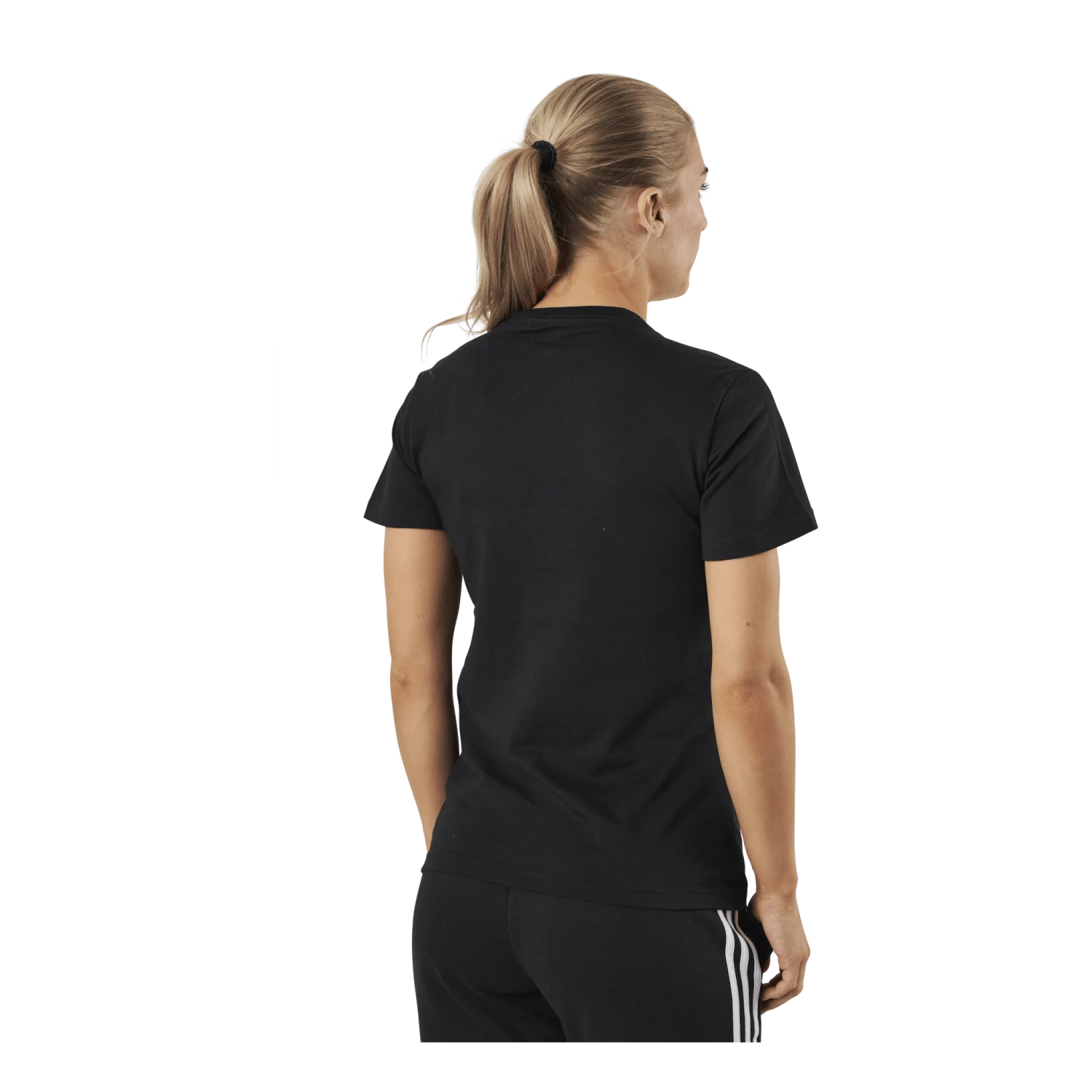 ADIDAS Essentials Regular T-Shirt Black / White - Image 3