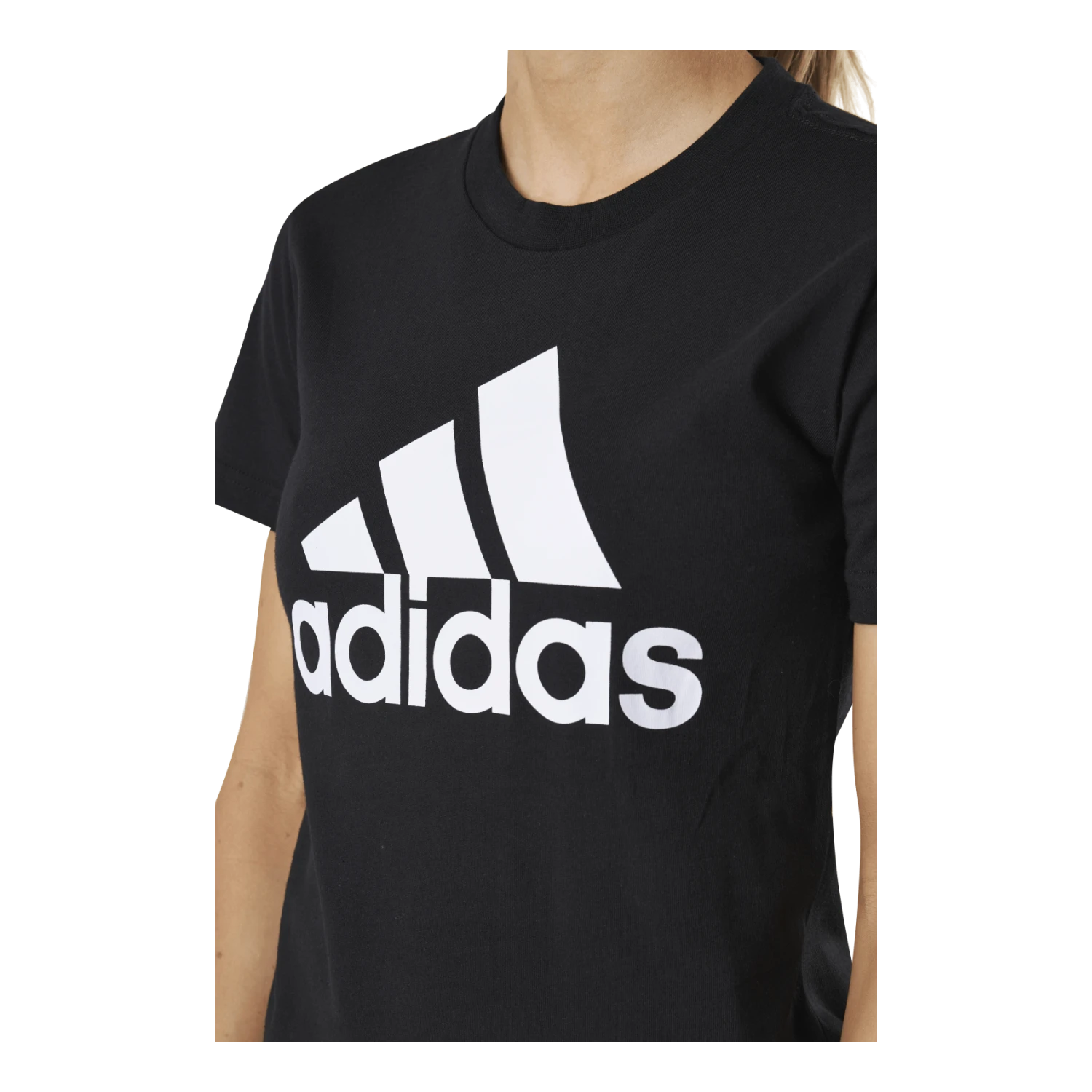 ADIDAS Essentials Regular T-Shirt Black / White - Image 4