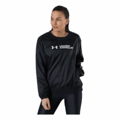 Under Armour Recover Woven Shine Crew Black