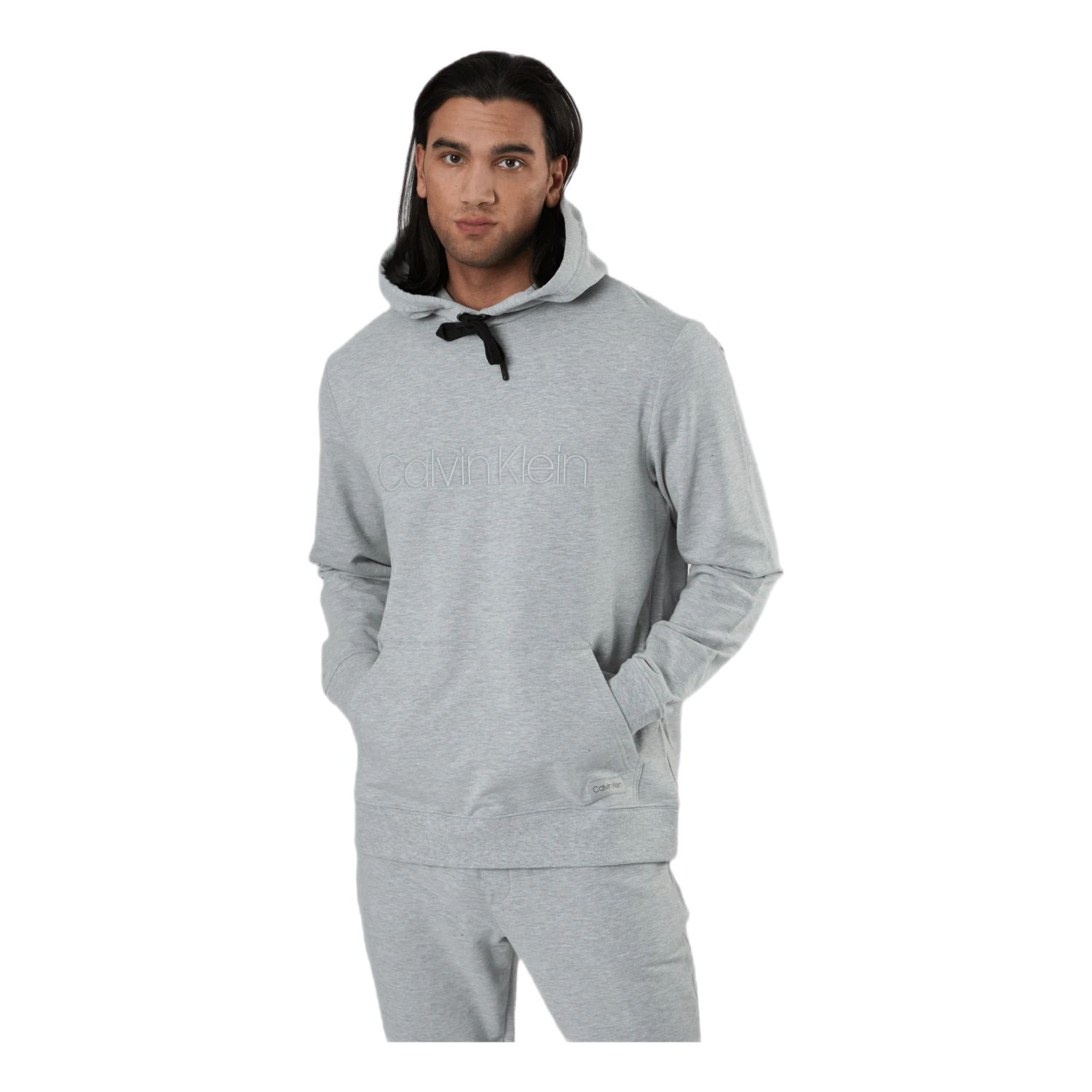 Calvin Klein Eco Cotton L/S Hood Grey