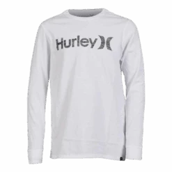 HURLEY OAO Push Through LS Junior White