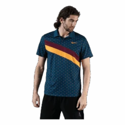 Nike PS Polo Shirt Blue/Gold