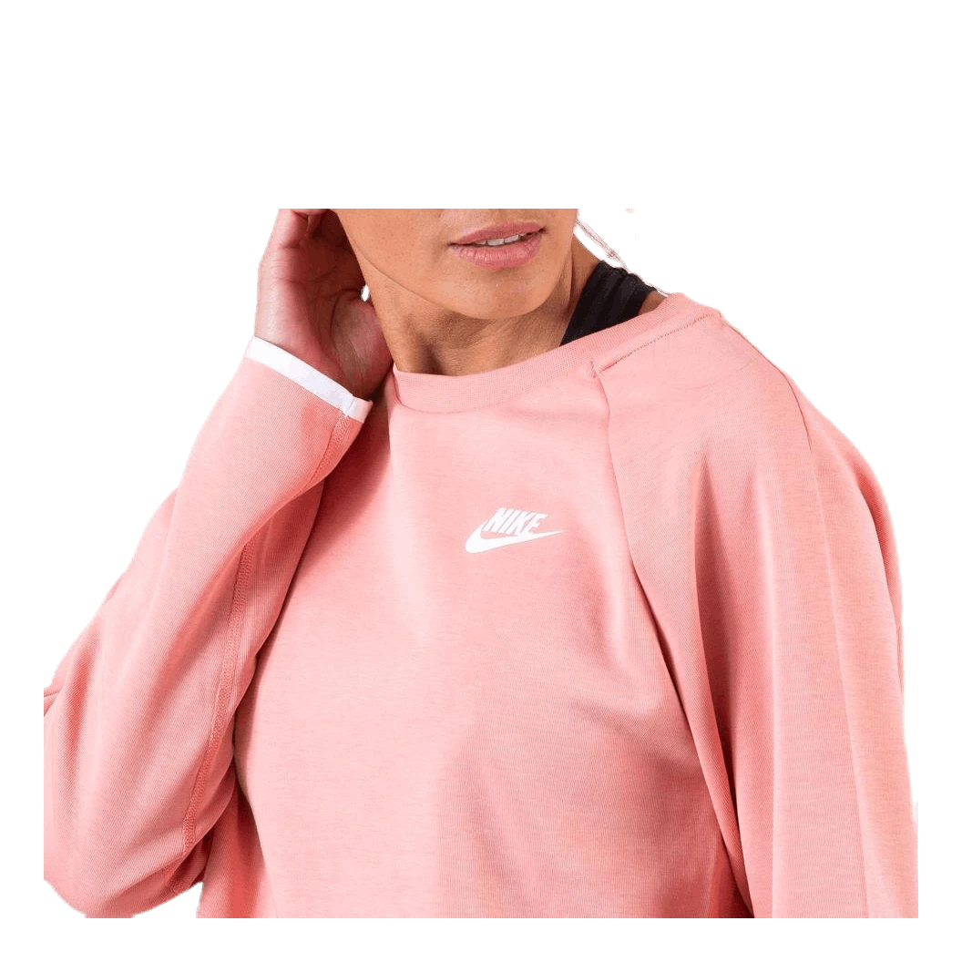 Nike Nsw Tech Fleece Crew Pink - Image 5