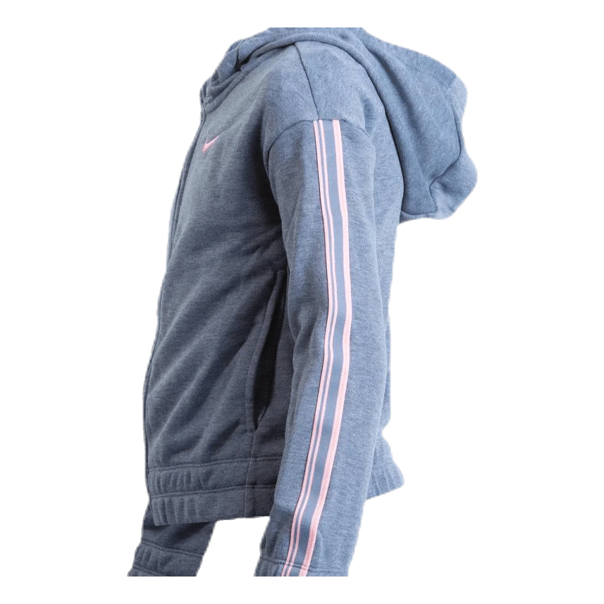 Nike Girls Studio Zip Hoodie Grey - Image 4