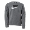Nike Sportswear Club Fleece Big Kids' (Boys') Crew CARBON HEATHER
