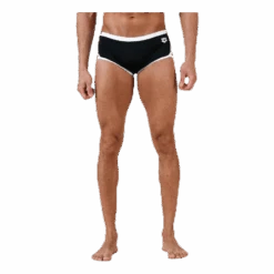 Arena Team Stripe Lowwaist Short White/Black