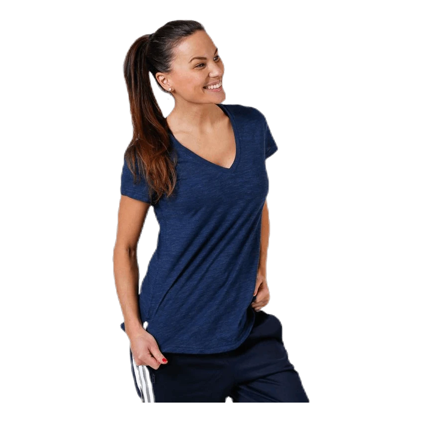 ADIDAS ID Winners V-Neck Tee Blue