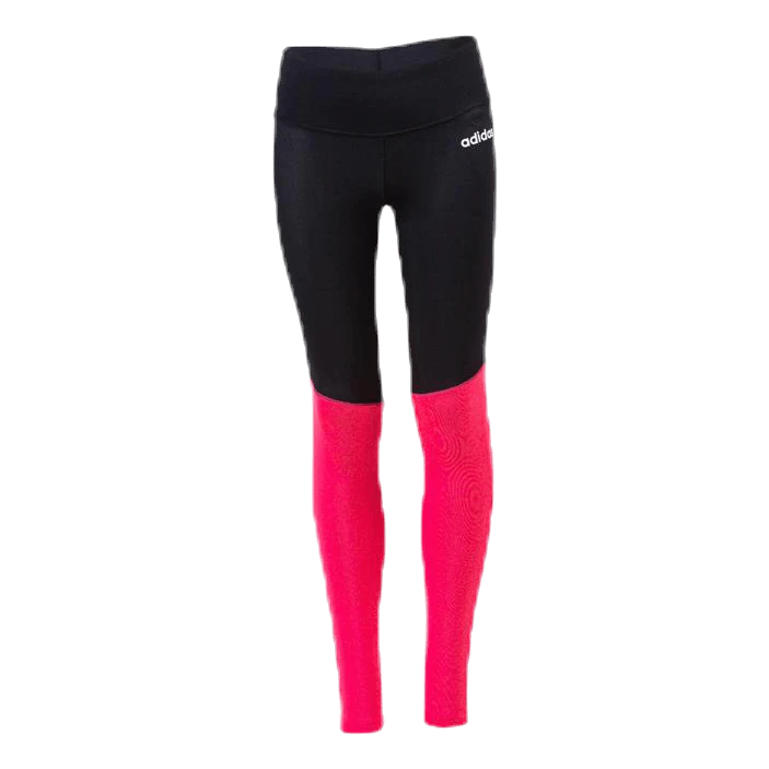 ADIDAS Girls Colour Block Tights Pink/Black