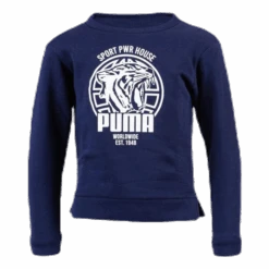 Puma Alpha Graphic Crew Jr Blue