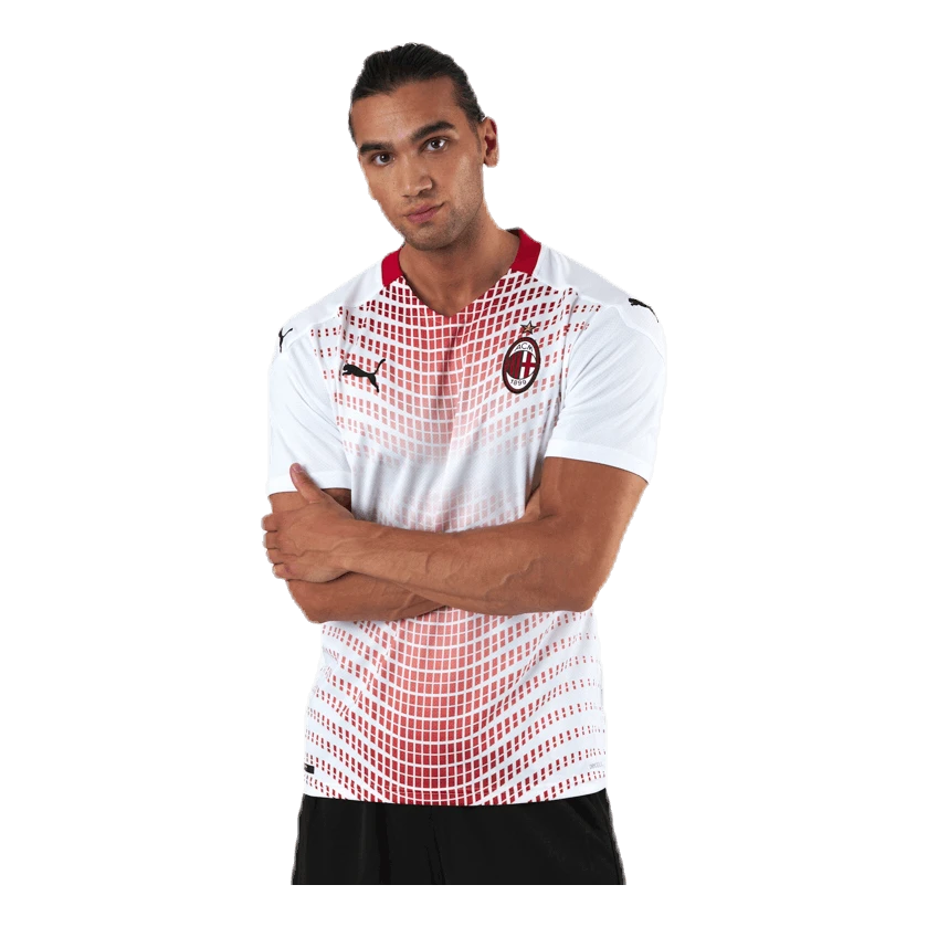 Puma AC Milan Away Shirt Replica White/Red - Image 2