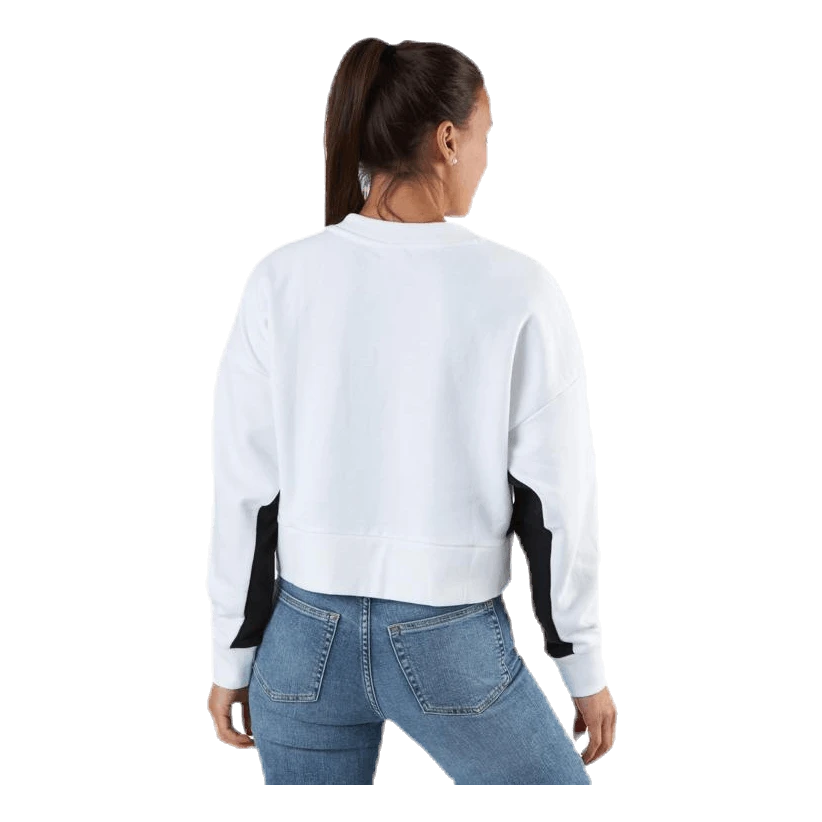 Puma Classics Cropped Crew White - Image 3