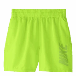 4" Volley Short Logo Solid Youth Grey/Yellow