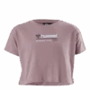 Hummel Jr Clare Cropped T-Shirt Pink