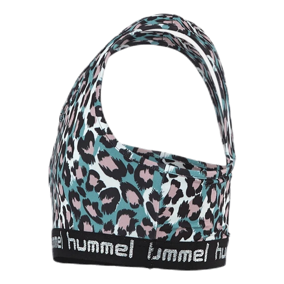 Hummel Jr Mimmi Sports Top Pink/Turquoise - Image 2