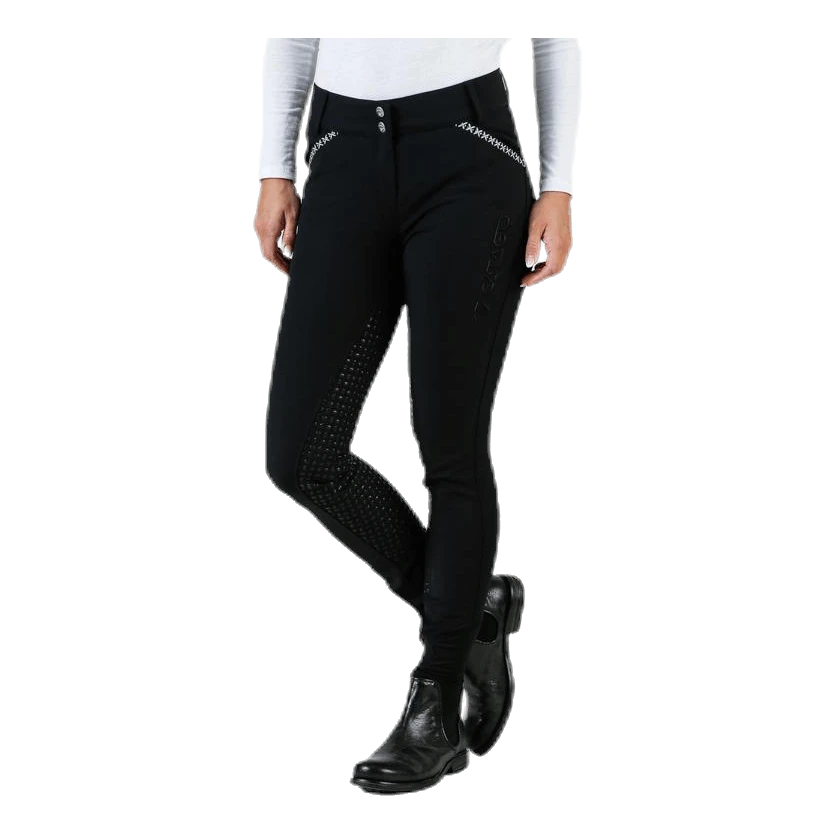 Emily Riding Pants W. Silicon Black