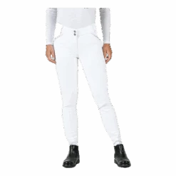 Emily Riding Pants W. Silicon White