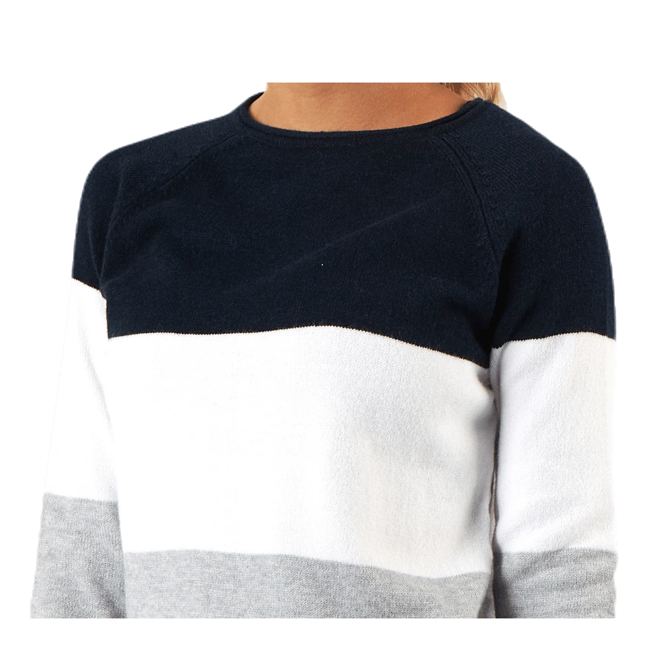 ONLY Lillo L/S Dress Knt Blue - Image 3