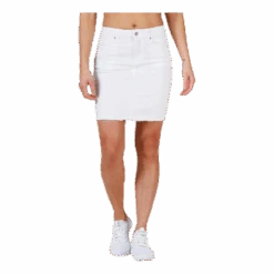 Pieces Aia Mw Dnm Skirt White