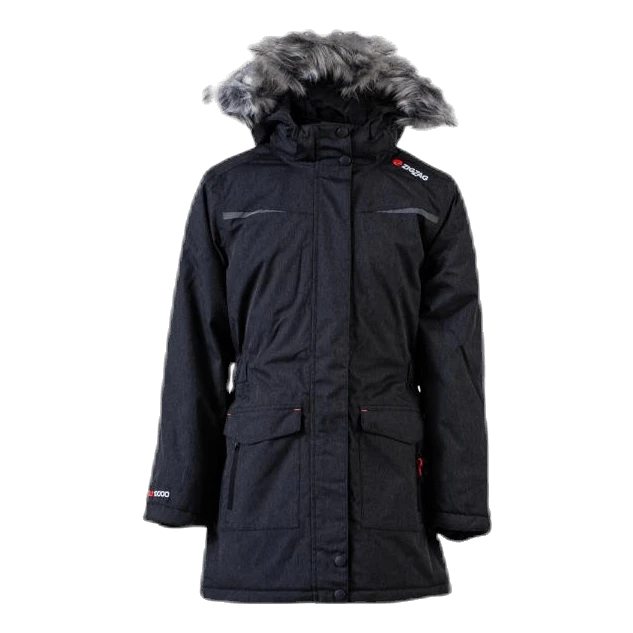 ZigZag Gitte Girl Melange Parka W-PRO 10000 Grey