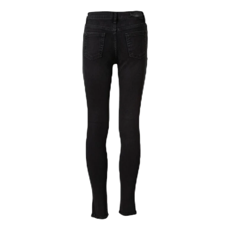 Blush Skinny Raw Jeans Black - Image 3