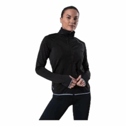Only Play Performance Run Brushed Ls Zip Black