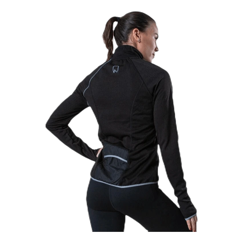 Only Play Performance Run Brushed Ls Zip Black - Image 3