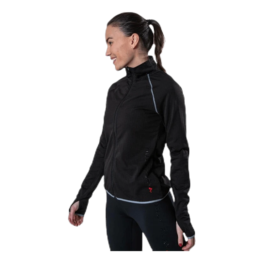 Only Play Performance Run Brushed Ls Zip Black - Image 4