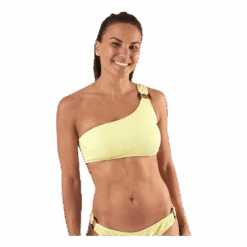 Pieces Nora Bikini Oneshoulder Top Yellow