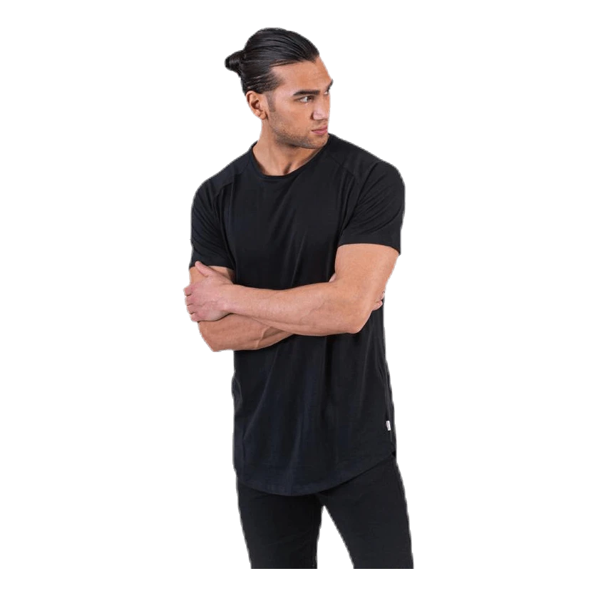 Jack & Jones Curved Tee Ss O-Neck Black