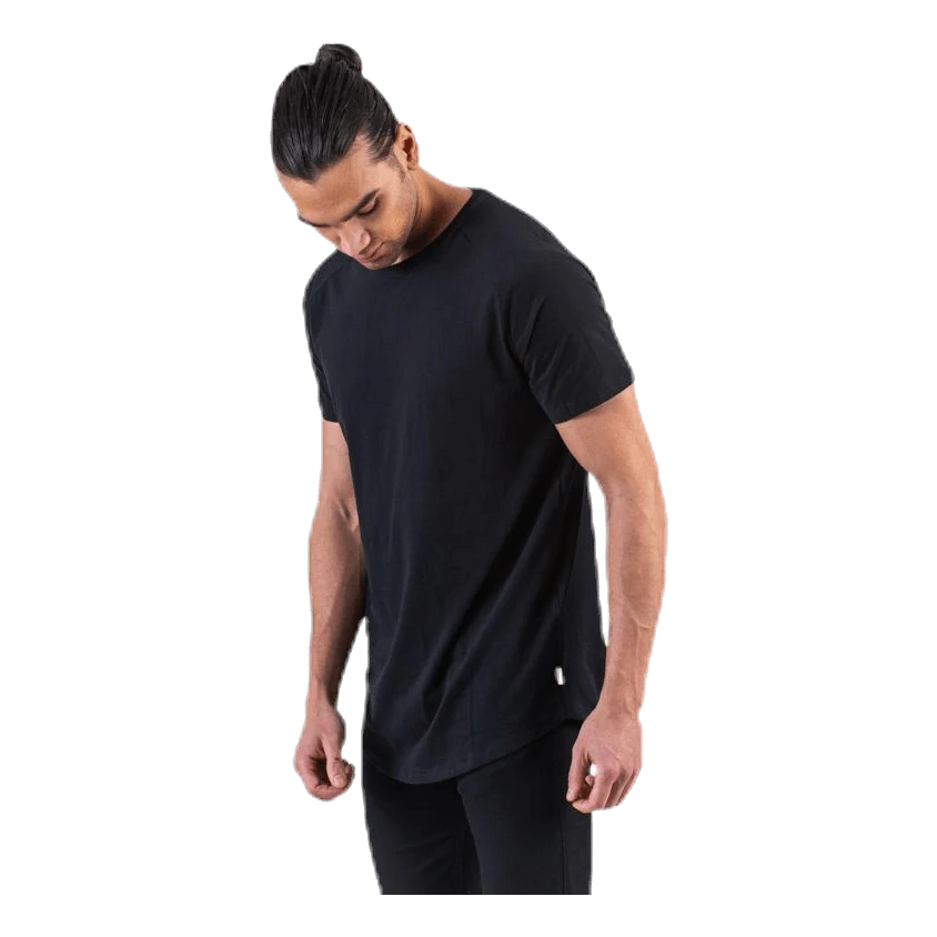 Jack & Jones Curved Tee Ss O-Neck Black - Image 3