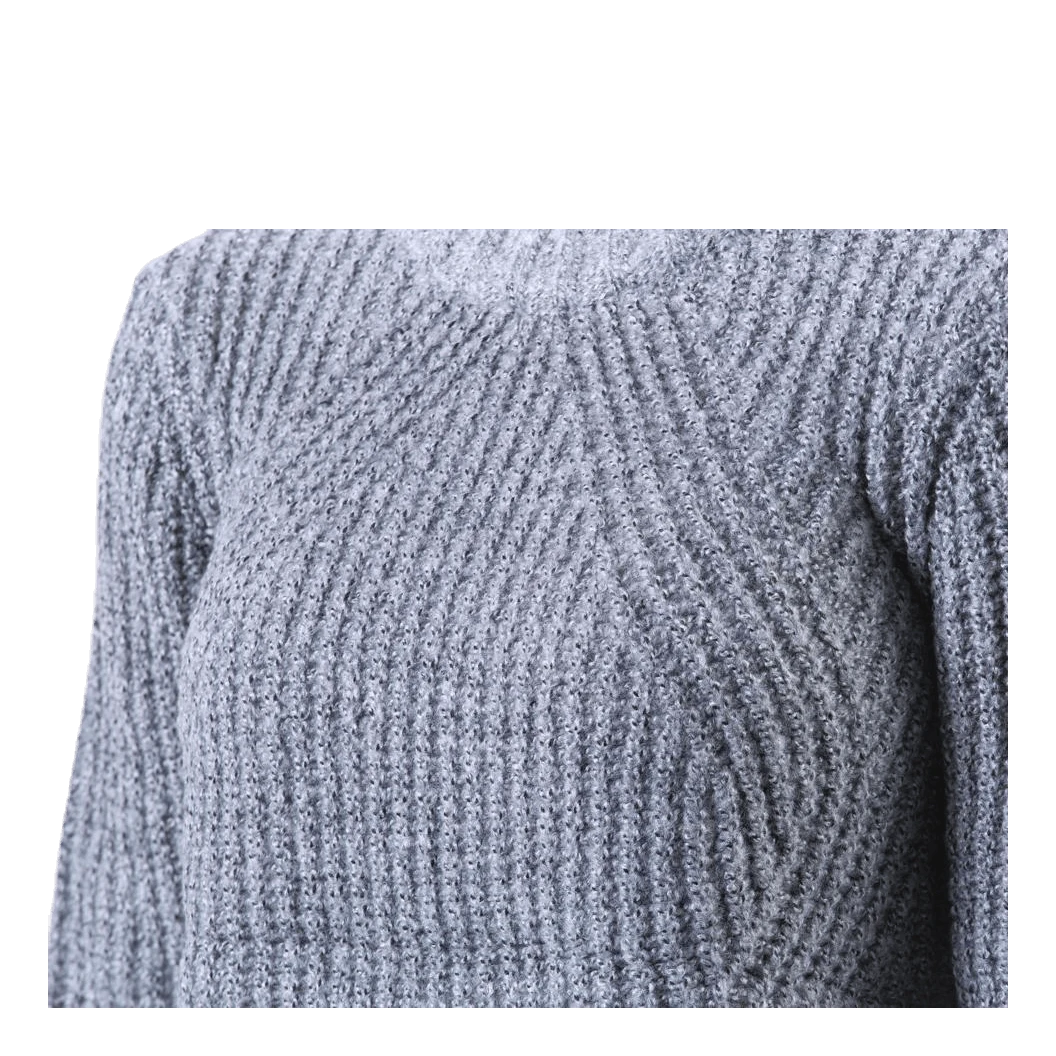 ONLY Fiona L/S Pullover Knt Grey - Image 6